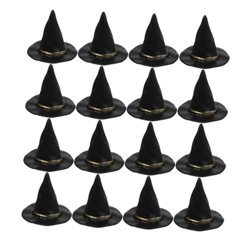 FRCOLOR 36 Stück Teiliges Mini Hexenhüte Kleine Zauberer Hüte für DIY Bastelprojekte Puppen-deko Vielseitige Halloween Party Deko Langlebig und Kompakt für Innen Außenbereich von FRCOLOR