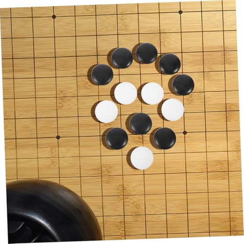 FRCOLOR 360 Stück Teiliges Go spielsteine aus Langlebigem Melamin Kompakte für Einfaches und Aufbewahren Klassische Schwarz weiße Spielfiguren für Strategisches Brettspiel für Familie und von FRCOLOR
