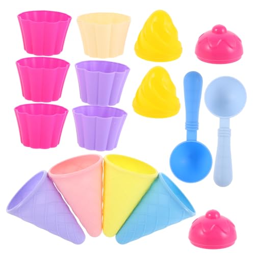 FRCOLOR 3Er-Set EIS Schaufelspielzeug für Eisbecher Eisspielzeug für Kegelschaufelkegel sommerliches Strandspielzeug Sandkinder Plastik FRCOLOR 3Er-Set EIS Schaufelspielzeug für Eisbecher Eisspielzeug für Kegelschaufelkegel sommerliches Strandspielzeug Sandkinder Plastik von FRCOLOR