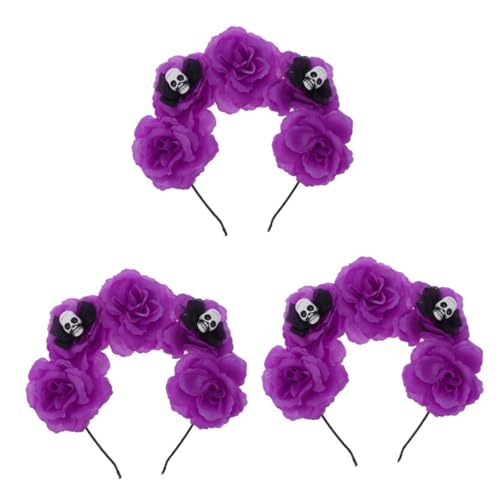 FRCOLOR 3St Halloween-Haarreifen Tag der Toten Kopfschmuck Halloween-Party-Stirnband Haarbänder halloween party blumenhaarreif Haarband Halloween-Kopfschmuck Halloween-Blumen-Haarreifen FRCOLOR 3St Halloween-Haarreifen Tag der Toten Kopfschmuck Halloween-Party-Stirnband Haarbänder halloween party blumenhaarreif Haarband Halloween-Kopfschmuck Halloween-Blumen-Haarreifen von FRCOLOR