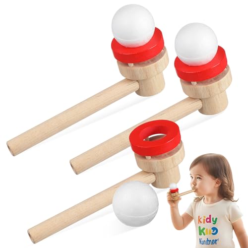 FRCOLOR 3Stücke Teiliges Holzspielzeug Schwimmende Kugel mit Blasrohr für Outdoor Spiele Lernspielzeug zur Atemkontrolle und Lippenmuskulatur Stärkung Geeignet für Jahre und Älter FRCOLOR 3Stücke Teiliges Holzspielzeug Schwimmende Kugel mit Blasrohr für Outdoor Spiele Lernspielzeug zur Atemkontrolle und Lippenmuskulatur Stärkung Geeignet für Jahre und Älter von FRCOLOR