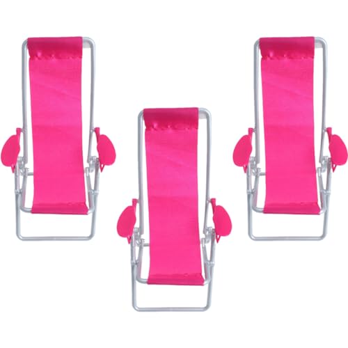 FRCOLOR 3Stücke Teiliges Miniatur Strandstuhl Klappbare Lounge Stühle für Puppenhäuser und Miniaturgärten Robuste Materialien für Dekorative und Kreative Anwendungen FRCOLOR 3Stücke Teiliges Miniatur Strandstuhl Klappbare Lounge Stühle für Puppenhäuser und Miniaturgärten Robuste Materialien für Dekorative und Kreative Anwendungen von FRCOLOR