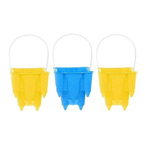 FRCOLOR 3Stücke Teiliges Sandspielzeug für Tragbare Sandformen aus Hochwertigem für Strand Sandburgen Bauen Vielseitig Einsetzbar für Outdoor Aktivitäten von FRCOLOR