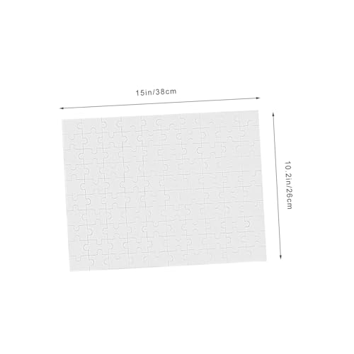 FRCOLOR 4 Blätter Leere Puzzleteile für DIY Malpuzzle Basteln Kreativ Zeichnen Puzzleblanks aus Stabilem Papier und Holzmaterial für Handliche Beschäftigung Kreativität von FRCOLOR