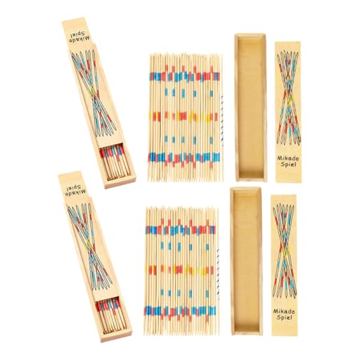 FRCOLOR 4 Boxen Holz Pick Up Stäbchen für Teiliges Perfektes Lernspiel für Drinnen und Draußen Fördert Motorische Fähigkeiten und Soziale Interaktion FRCOLOR 4 Boxen Holz Pick Up Stäbchen für Teiliges Perfektes Lernspiel für Drinnen und Draußen Fördert Motorische Fähigkeiten und Soziale Interaktion von FRCOLOR