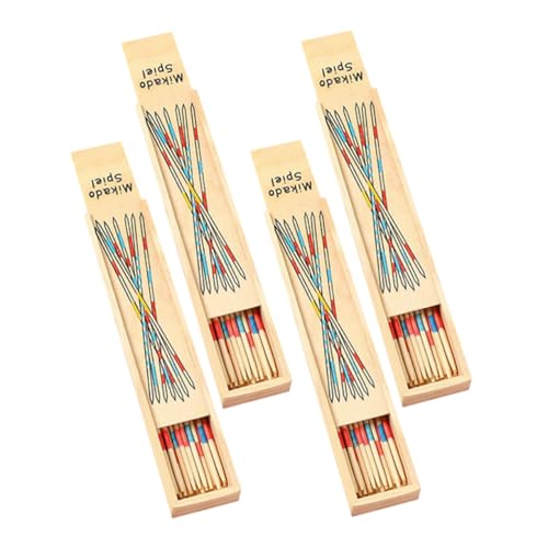 FRCOLOR 4 Boxen Holzspielzeug für Teiliges mit Bunten Pick Up Stäben Pädagogisches Hand Augen Koordination und Sozialen Fähigkeiten für Familien und Gruppenspiele FRCOLOR 4 Boxen Holzspielzeug für Teiliges mit Bunten Pick Up Stäben Pädagogisches Hand Augen Koordination und Sozialen Fähigkeiten für Familien und Gruppenspiele von FRCOLOR