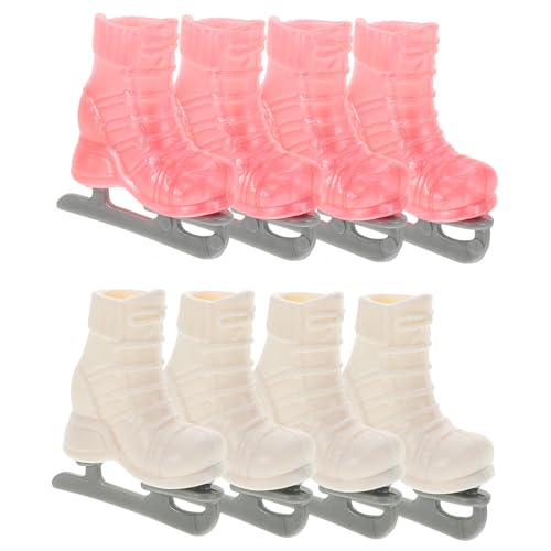 FRCOLOR 4 Paare Miniatur Schlittschuhe für Puppen DIY Kleine Puppen Schlittschuhe aus Kunststoff Puppenhaus Zubehör Dekorative Miniatur Rollschuhe in Weiß und Handgefertigt Vielseitig FRCOLOR 4 Paare Miniatur Schlittschuhe für Puppen DIY Kleine Puppen Schlittschuhe aus Kunststoff Puppenhaus Zubehör Dekorative Miniatur Rollschuhe in Weiß und Handgefertigt Vielseitig von FRCOLOR