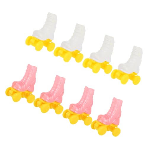 FRCOLOR 4 Paare Puppen Rollschuhe Niedliche Schlittschuhe für Puppen Realistische Details Indoor Outdoor Robuste Konstruktion aus Plastik für Puppendekoration und Zubehör FRCOLOR 4 Paare Puppen Rollschuhe Niedliche Schlittschuhe für Puppen Realistische Details Indoor Outdoor Robuste Konstruktion aus Plastik für Puppendekoration und Zubehör von FRCOLOR