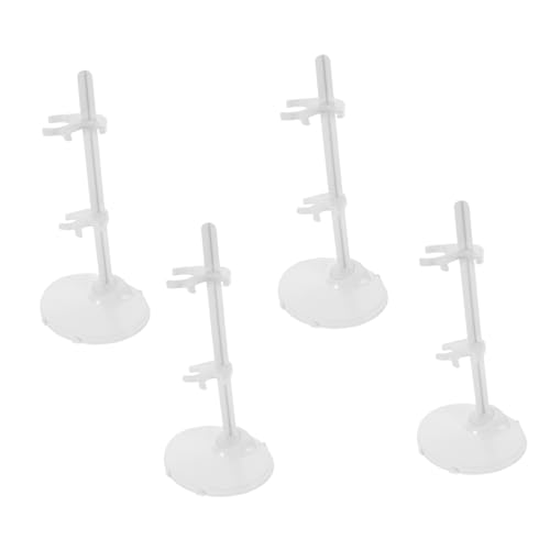 FRCOLOR 4 Sätze Puppenständer aus Leichtem Verstellbare Doll Figure Display Halterung für Puppen Figuren und Modelle Geeignet für Vitrine Kinderzimmer und Sammlungen von FRCOLOR