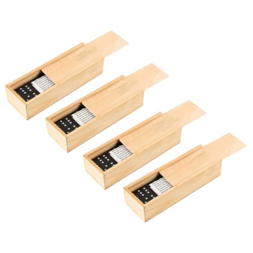 FRCOLOR 4 Sätze Teiliges Lustiger Dominosteine Hochwertige Holz Domino Spielzeuge für Erwachsene und Pädagogisches für Unvergessliche Familienspiele FRCOLOR 4 Sätze Teiliges Lustiger Dominosteine Hochwertige Holz Domino Spielzeuge für Erwachsene und Pädagogisches für Unvergessliche Familienspiele von FRCOLOR