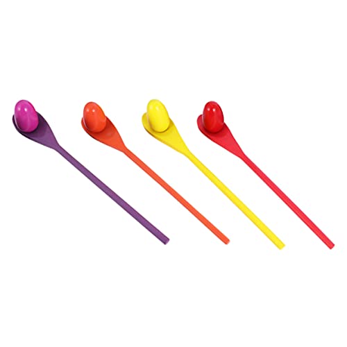 FRCOLOR 4 Satz Teiliges Holz Löffel Balance Spiel mit Bunten Eiern Trainingsspielzeug für Gleichgewicht Koordination und bei Staffellauf und Rennspielen FRCOLOR 4 Satz Teiliges Holz Löffel Balance Spiel mit Bunten Eiern Trainingsspielzeug für Gleichgewicht Koordination und bei Staffellauf und Rennspielen von FRCOLOR