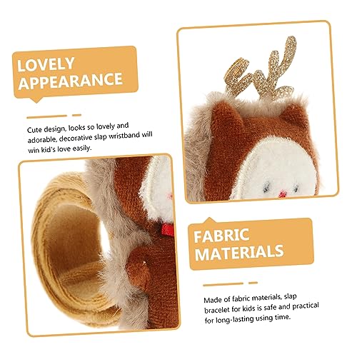 FRCOLOR 4 Stck Teiliges Plüsch Slap Armband für Niedlicher Deer Handgelenkschmuck Weiches Stoffmaterial Sicher und Langlebig als Partygeschenk Spielpreis und Modisches Accessoire FRCOLOR 4 Stck Teiliges Plüsch Slap Armband für Niedlicher Deer Handgelenkschmuck Weiches Stoffmaterial Sicher und Langlebig als Partygeschenk Spielpreis und Modisches Accessoire von FRCOLOR