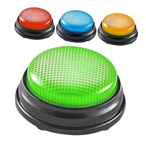 FRCOLOR 4 Stück Antwortknöpfe für Spielshow Taster mit Sound für Klassenzimmer und Quizspiele Robustes Design Einzigartige Audiohinweise für Lernaktivitäten und Spaß mit Freunden von FRCOLOR