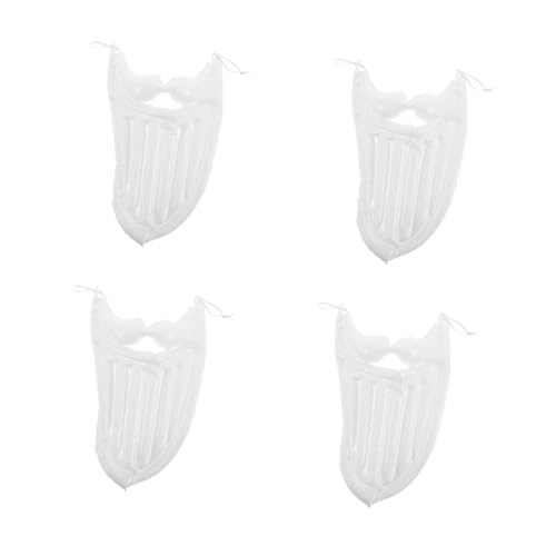 FRCOLOR 4 Stück Aufblasbarer Weißer Weihnachtsmann Vollbart für Erwachsene Realistisch und Wiederverwendbar Cosplay Kostüm für Halloween und Weihnachtsfeiern Festlicher Vollbart für FRCOLOR 4 Stück Aufblasbarer Weißer Weihnachtsmann Vollbart für Erwachsene Realistisch und Wiederverwendbar Cosplay Kostüm für Halloween und Weihnachtsfeiern Festlicher Vollbart für von FRCOLOR