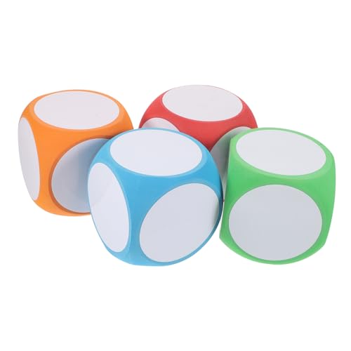 FRCOLOR 4 Stück DIY Große Schaumstoffwürfel Löschbare Blankowürfel für Kreative Spiele Pädagogisches für Partys und Lernumgebungen Rot Orange Blau Grün FRCOLOR 4 Stück DIY Große Schaumstoffwürfel Löschbare Blankowürfel für Kreative Spiele Pädagogisches für Partys und Lernumgebungen Rot Orange Blau Grün von FRCOLOR