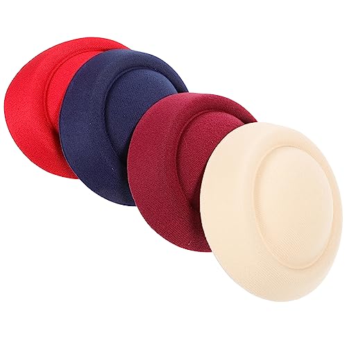 FRCOLOR 4 Stück DIY und Erwachsenen Mini Hüte Tragbare Hut Basis für Bastelprojekte Verschleißfester Hut Unterbau für Haarschmuck und Kreative DIY von FRCOLOR
