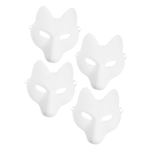 FRCOLOR 4 Stück Diy Fuchsmaske zum Ausmalen Maskerade Maske für Halloween Tiermaske Bemalbare Partydekoration für Erwachsene Vielseitig Einsetzbar für Feiern und Veranstaltungen FRCOLOR 4 Stück Diy Fuchsmaske zum Ausmalen Maskerade Maske für Halloween Tiermaske Bemalbare Partydekoration für Erwachsene Vielseitig Einsetzbar für Feiern und Veranstaltungen von FRCOLOR
