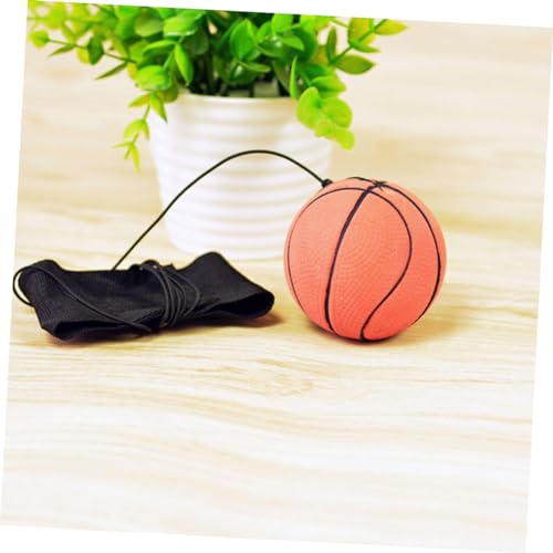 FRCOLOR 4 Stück Fluoreszierende Handgelenk Bälle zum Werfen Elastische Vent Ball Spielzeuge mit Schnur Weiche Stressabbau Handspielzeuge zur Emotionsentlastung und Entspannung von FRCOLOR