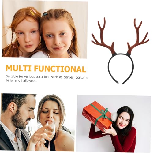 FRCOLOR 4 Stück Großes Realistisches Rentier Geweih Stirnband Verstellbar für Erwachsene Brauner Elchkopf Haarreifen für Weihnachten Halloween Party Cosplay Kostüm Zubehör FRCOLOR 4 Stück Großes Realistisches Rentier Geweih Stirnband Verstellbar für Erwachsene Brauner Elchkopf Haarreifen für Weihnachten Halloween Party Cosplay Kostüm Zubehör von FRCOLOR