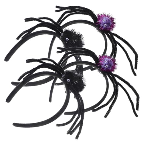 FRCOLOR 4 Stück Halloween Spinnen Stirnbänder Teiliges Verstellbar Weiches Material Party Kopfschmuck und Foto Requisite für Halloween Kostüm und Festdekoration FRCOLOR 4 Stück Halloween Spinnen Stirnbänder Teiliges Verstellbar Weiches Material Party Kopfschmuck und Foto Requisite für Halloween Kostüm und Festdekoration von FRCOLOR