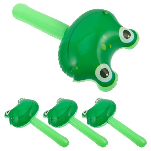 FRCOLOR Aufblasbare Tierstäbe für Kinder 4 Stück Frosch Thema Spielzeug mit Sound Partyspielzeug Geschenkideen für Geburtstagsfeiern von FRCOLOR