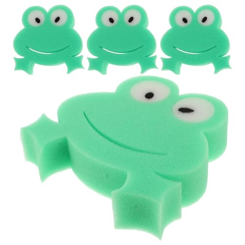FRCOLOR 4 Stück Kreatives Badespielzeug Badewannenschwamm Für Kleinkinder Badeschwamm Cartoon Badeschwämme Tiere Badeschwamm Geschirrspülschwamm Tier Badeschrubber Hellgrün von FRCOLOR