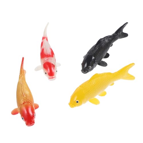 FRCOLOR 4 Stück Künstliche Fancy Karpfen aus Realistische Aquarium Deko Farbige Fische Schwarz Gelb Rot Silber Gold Rot Langlebige Deko für Fischbecken und FRCOLOR 4 Stück Künstliche Fancy Karpfen aus Realistische Aquarium Deko Farbige Fische Schwarz Gelb Rot Silber Gold Rot Langlebige Deko für Fischbecken und von FRCOLOR