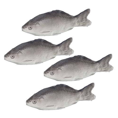 FRCOLOR 4 Stück Künstliche Fische Realistische Tischdekoration für Zuhause Büro und Restaurant Vivid Simulation Fischmodelle für Kreative Gestaltung und Kinderimagination von FRCOLOR