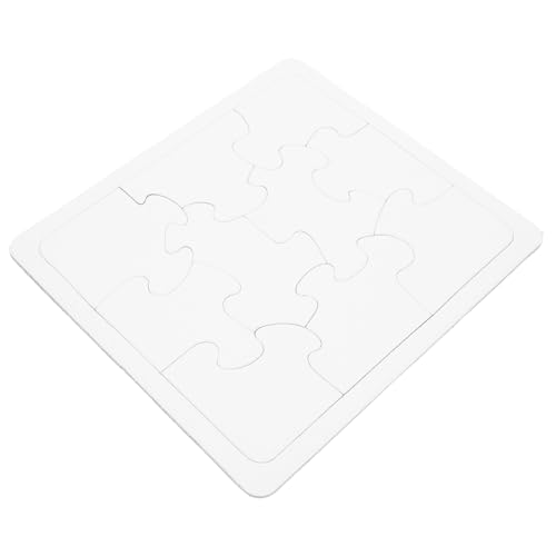 FRCOLOR 4 Stück Leere Puzzles zum Bemalen DIY Puzzle für Kreative Bastelmaterialien aus Papier für Individuelles Gestalten und Zeichnen von FRCOLOR