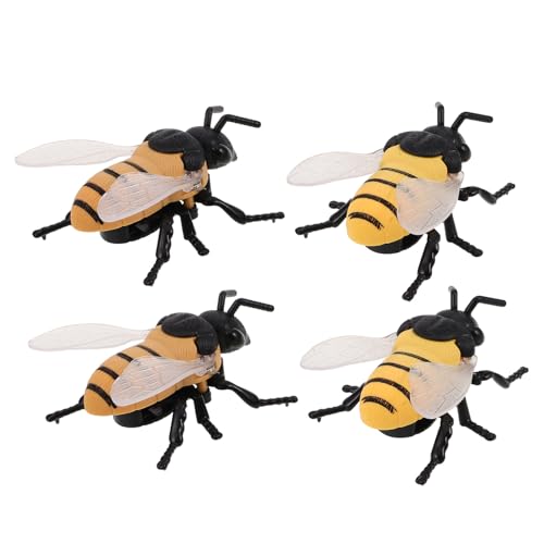 FRCOLOR 4 Stück Mechanische Wind-up Bienen Spielzeuge Realistische Krabbelnde Insektenfiguren Batteriefrei Tragbar als Partygeschenke Klassenzimmerpreise Büro Wohnraumdekoration FRCOLOR 4 Stück Mechanische Wind-up Bienen Spielzeuge Realistische Krabbelnde Insektenfiguren Batteriefrei Tragbar als Partygeschenke Klassenzimmerpreise Büro Wohnraumdekoration von FRCOLOR