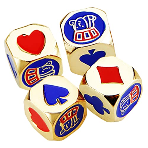 FRCOLOR 4 Stück Metal Dice Bunte Pokerwürfel für Spiele Party Dekoration Hochzeiten Geburtstagsfeiern Tischspiele und Mehr FRCOLOR 4 Stück Metal Dice Bunte Pokerwürfel für Spiele Party Dekoration Hochzeiten Geburtstagsfeiern Tischspiele und Mehr von FRCOLOR