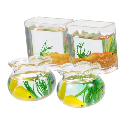 FRCOLOR 4 Stück Micro Landschaft als Tischmitte für Esszimmer und Miniatur Gartenszene Zufällige Farbe Zufällige Farbe von FRCOLOR