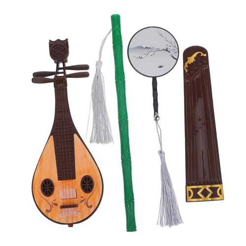 FRCOLOR 4 Stück Miniatur Puppenhaus Zubehör Teiliges aus Antike Mini Instrumente Realistische Leichte Accessoires für Dekorative Puppenhaus Figuren Farblich Sortiert Zufällige Farbe von FRCOLOR