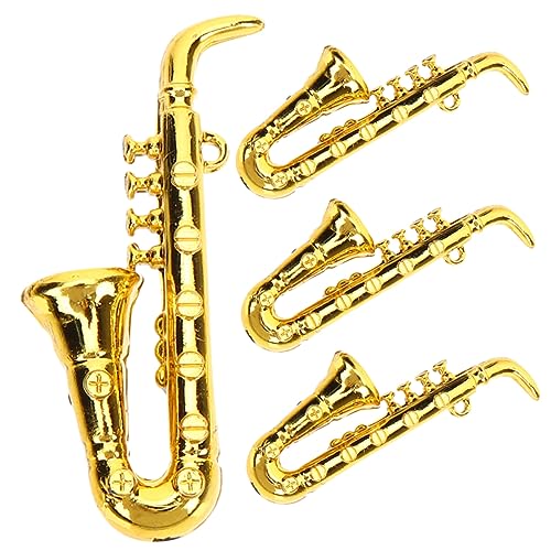 FRCOLOR 4 Stück Miniatur Saxophon Teiliges aus Robustem Kunststoff Detailgetreues Musikinstrument Modell für Puppenhaus Dekoration und DIY Mikrolandschaften Leicht und Platzsparend für FRCOLOR 4 Stück Miniatur Saxophon Teiliges aus Robustem Kunststoff Detailgetreues Musikinstrument Modell für Puppenhaus Dekoration und DIY Mikrolandschaften Leicht und Platzsparend für von FRCOLOR
