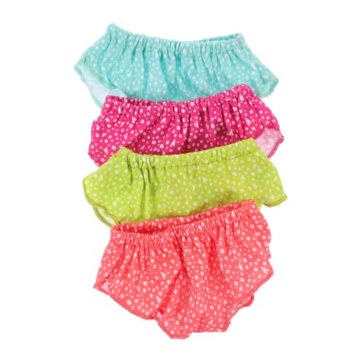 FRCOLOR 4 Stück Puppenunterwäsche Weiche Leichte Puppenunterhosen für Kreatives Rollenspiel und Puppenzubehör Geeignet für Puppen Accessoire für Familienaktivitäten FRCOLOR 4 Stück Puppenunterwäsche Weiche Leichte Puppenunterhosen für Kreatives Rollenspiel und Puppenzubehör Geeignet für Puppen Accessoire für Familienaktivitäten von FRCOLOR