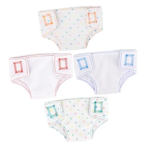 FRCOLOR 4 Stück Puppenunterwäsche aus Bunte Kleidungsaccessoires für Puppen Waschbar und Wiederverwendbar für Rollenspiele und Puppenkleidung FRCOLOR 4 Stück Puppenunterwäsche aus Bunte Kleidungsaccessoires für Puppen Waschbar und Wiederverwendbar für Rollenspiele und Puppenkleidung von FRCOLOR