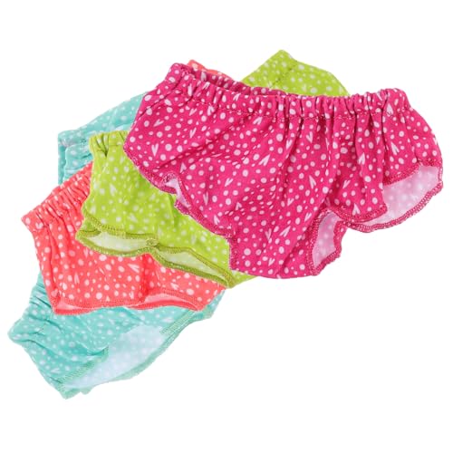 FRCOLOR 4 Stück Puppenunterwäsche für Puppen Weiche Waschbare Unterhosen für Fantasievolles Zubehör für Puppenkleidung zu Geburtstagen und Feiertagen FRCOLOR 4 Stück Puppenunterwäsche für Puppen Weiche Waschbare Unterhosen für Fantasievolles Zubehör für Puppenkleidung zu Geburtstagen und Feiertagen von FRCOLOR