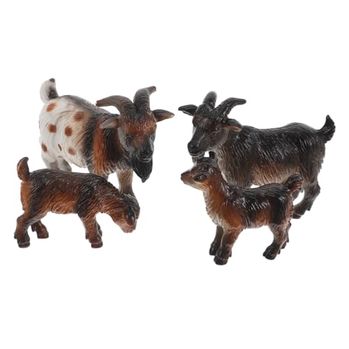 FRCOLOR 4 Stück Realistisches Ziegen und Lamm Modellset Teilig Detailgetreue Figuren Lebensechte Bauernhoftiere Pädagogisches für Sammler und Wohnkultur FRCOLOR 4 Stück Realistisches Ziegen und Lamm Modellset Teilig Detailgetreue Figuren Lebensechte Bauernhoftiere Pädagogisches für Sammler und Wohnkultur von FRCOLOR