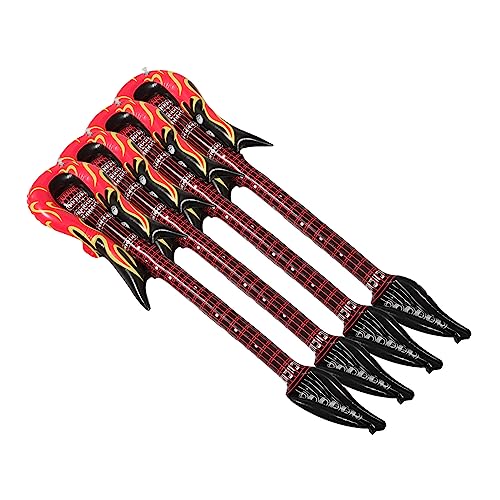 FRCOLOR 4 Stück Teiliges Aufblasbares Gitarren aus Langlebigem PVC Leichtes Musikspielzeug und Partydeko für Tragbare Luftgitarren für Kindergeburtstage und Musikpartys FRCOLOR 4 Stück Teiliges Aufblasbares Gitarren aus Langlebigem PVC Leichtes Musikspielzeug und Partydeko für Tragbare Luftgitarren für Kindergeburtstage und Musikpartys von FRCOLOR