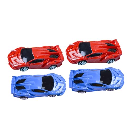 FRCOLOR 4 Stück Teiliges Auto Kleine Inertialfahrzeuge mit Rückzugsmotor Bunte Cartoon Autos Handlich und Leicht Geschenk für Jungen und Mädchen Zufällige Farbe Zufällige Farbe von FRCOLOR