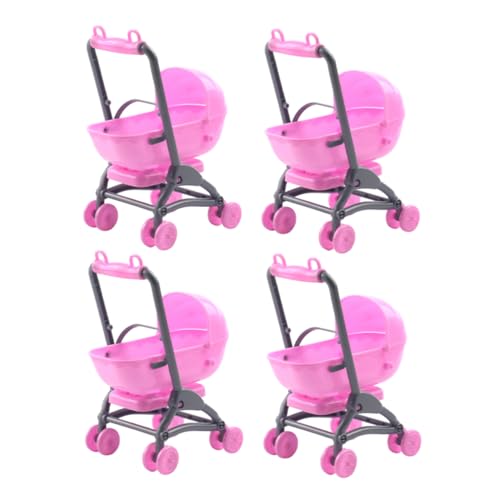 FRCOLOR 4 Stück Teiliges Babywagen Zubehör Realistische Puppenwagen Modelle für Kompatibel mit Anderen Spielzeugwagen Sicher für Fantasievolles von FRCOLOR