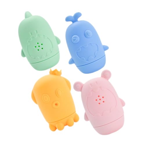 FRCOLOR 4 Stück Teiliges Badetierspielzeug aus Lebensmittelechtem Silikon Lustige Wasserspiele für Kleinkinder Jahre Weiche Saugnapf Badefiguren für Badewanne Pool und Strand FRCOLOR 4 Stück Teiliges Badetierspielzeug aus Lebensmittelechtem Silikon Lustige Wasserspiele für Kleinkinder Jahre Weiche Saugnapf Badefiguren für Badewanne Pool und Strand von FRCOLOR