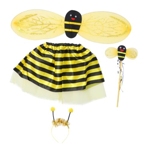 FRCOLOR 4 Stück Teiliges Bienenkostüm Set für Bienenflügel Zauberstab Haarschmuck Tüllrock für Aufführungen Kostümpartys für Geburtstagsfeiern Besondere Anlässe Zufällige FRCOLOR 4 Stück Teiliges Bienenkostüm Set für Bienenflügel Zauberstab Haarschmuck Tüllrock für Aufführungen Kostümpartys für Geburtstagsfeiern Besondere Anlässe Zufällige von FRCOLOR
