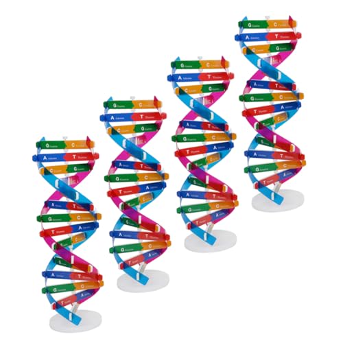 FRCOLOR 4 Stück Teiliges DNA Modell Doppelte Helix Struktur Menschliche Gene DIY Bausatz Pädagogisches Lernspielzeug Biologisches Lehrmaterial für Schule und Zuhause FRCOLOR 4 Stück Teiliges DNA Modell Doppelte Helix Struktur Menschliche Gene DIY Bausatz Pädagogisches Lernspielzeug Biologisches Lehrmaterial für Schule und Zuhause von FRCOLOR