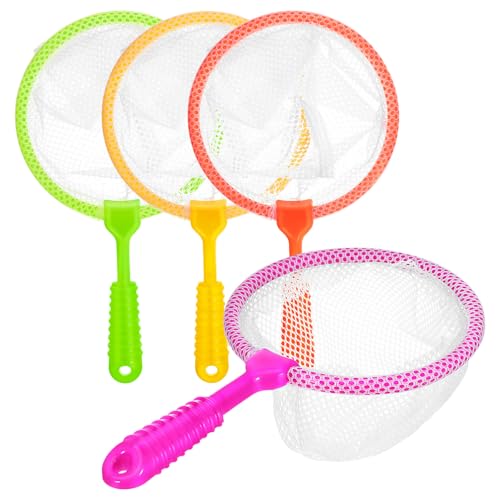 FRCOLOR 4 Stück Teiliges Fischernetz und Schmetterlingsnetz für Outdoor Aktivitäten von Fischen und Schmetterlingen mit Rutschfestem Griff Geeignet für Teiche und von FRCOLOR