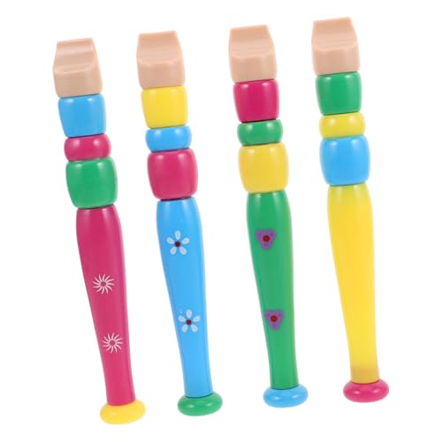 FRCOLOR 4 Stück Teiliges Flöten aus Kunststoff Design Leichte und Sichere Musikinstrumente für Fördert Hand Auge Koordination Geeignet für Zuhause und Musikunterricht Farbiges in Blau von FRCOLOR