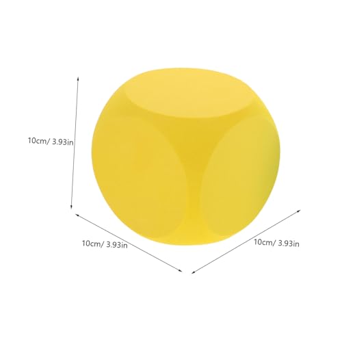 FRCOLOR 4 Stück Teiliges Foams Dice für Leichtere Sichere DIY Schaumstoffwürfel mit Abgerundeten Ecken Blanko Würfel zum Bemalen Kreative Party deko und Lernspielzeug von FRCOLOR