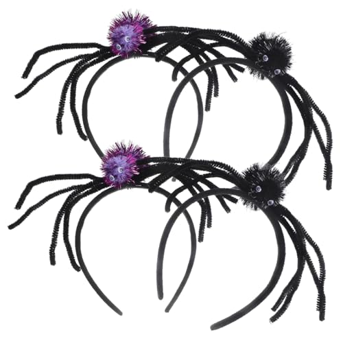 FRCOLOR 4 Stück Teiliges Halloween Spinnen Stirnband Kreative Haarschmuck für Party und Kostüm Leicht und Bequem für Halloween Dekoration und Fotoshooting FRCOLOR 4 Stück Teiliges Halloween Spinnen Stirnband Kreative Haarschmuck für Party und Kostüm Leicht und Bequem für Halloween Dekoration und Fotoshooting von FRCOLOR