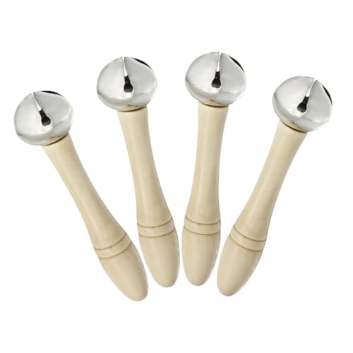 FRCOLOR 4 Stück Teiliges Hand Jingle Bell Musikinstrument mit Starkem Rhythmus Leicht zu Halten Schüttelbar Tragbar für Bühnenauftritte als und Dekoration für Musikliebhaber FRCOLOR 4 Stück Teiliges Hand Jingle Bell Musikinstrument mit Starkem Rhythmus Leicht zu Halten Schüttelbar Tragbar für Bühnenauftritte als und Dekoration für Musikliebhaber von FRCOLOR