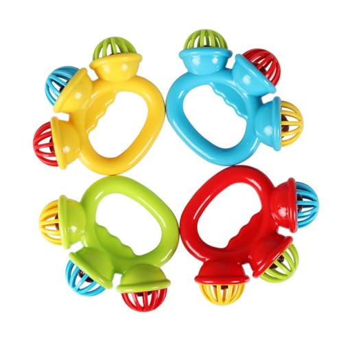 FRCOLOR 4 Stück Teiliges Handglocken Bunte Musikinstrumente Pädagogisches Rasselspielzeug für Jahre Fördert Rhythmusgefühl Tragbar und Beruhigung für Kleinkinder Zufällige Zufällige Farbe FRCOLOR 4 Stück Teiliges Handglocken Bunte Musikinstrumente Pädagogisches Rasselspielzeug für Jahre Fördert Rhythmusgefühl Tragbar und Beruhigung für Kleinkinder Zufällige Zufällige Farbe von FRCOLOR
